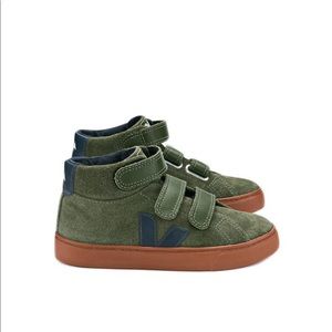 Worn once! Toddler Boy Veja Esplar Olive shoes!